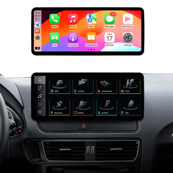 12.3 pouces sans fil CarPlay multimédia écran Ultra-mince Android Auto pour Audi Q5 2009-2017 écran tactile Linux Bluetooth