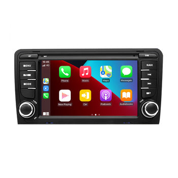 Uckazy AutoRadio 2 Din Android 14 pour Audi A3 8 11 P S3 2003-2012 RS3 Sportback Multimédia GPS Navigation Audio Stéréo Unité Principale