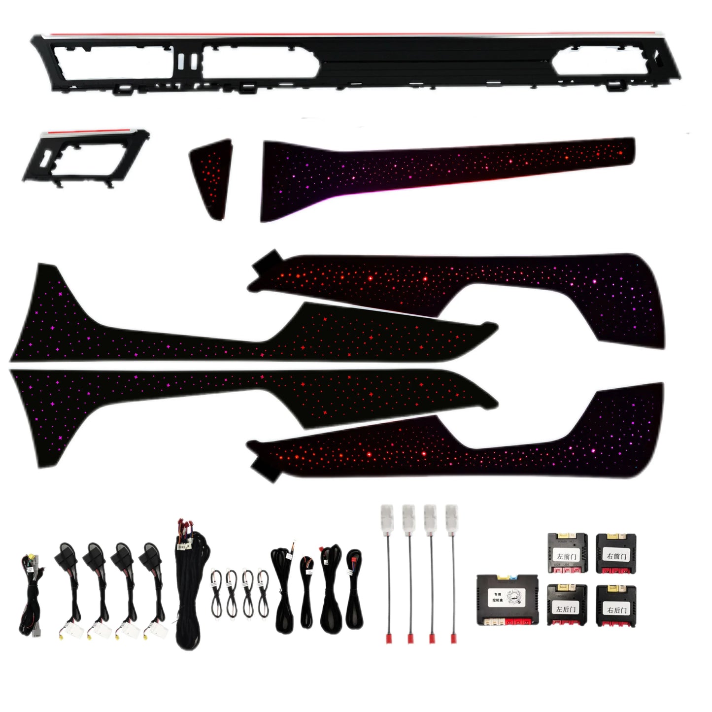 New Car Ambient Light Colorful Starry Sky Style Panel Europe Version Led Kit Suitable for Audi A6 C8 RS6 2019-2025 S6 2019-20