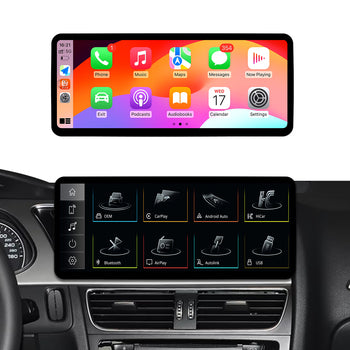 12.3 "Carplay Android Auto autoradio pour Audi A4 B8 S4 2009-2016 multimédia GPS stéréo vidéo BT Navigation DSP lecteur WIFI
