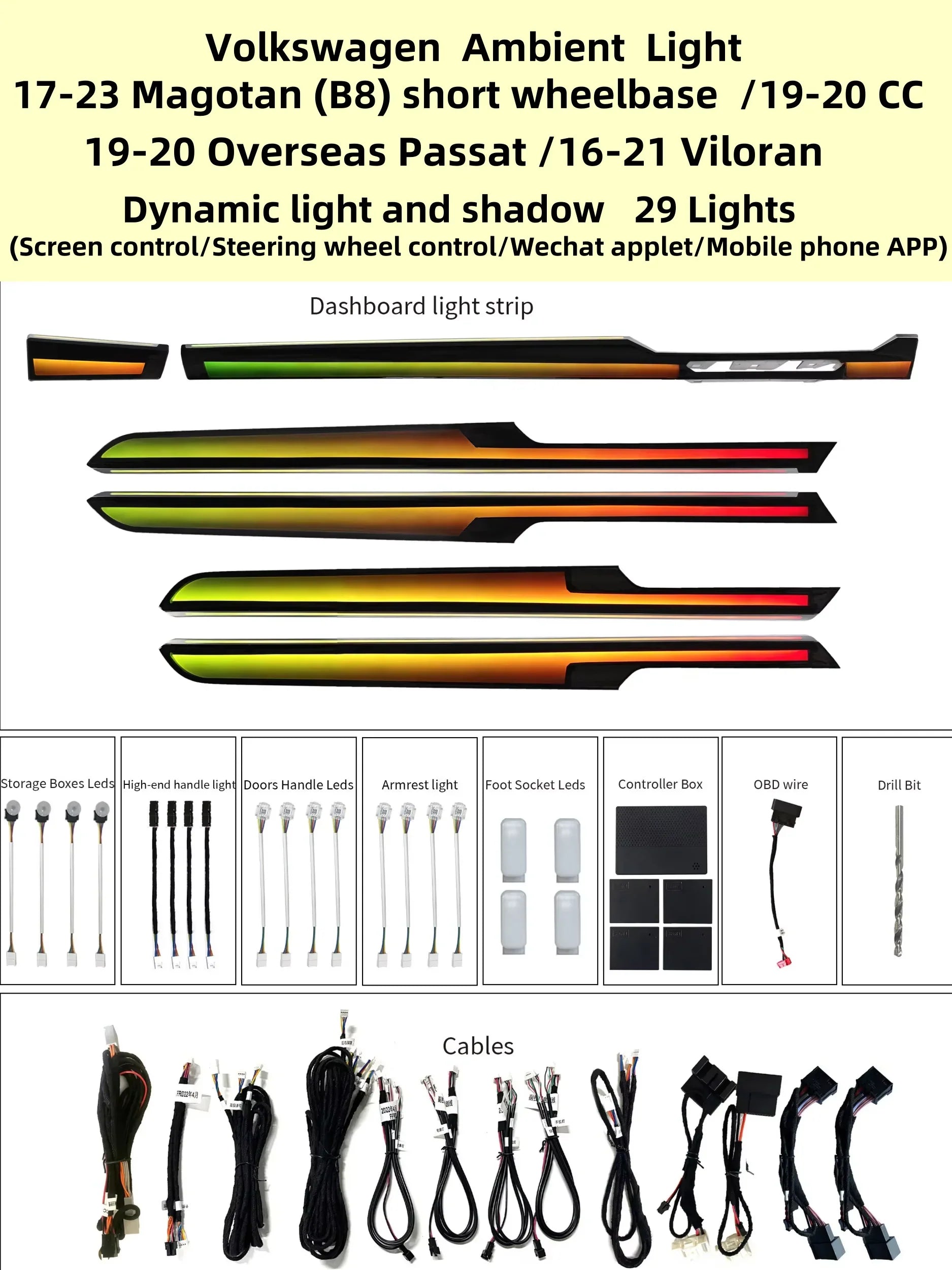 Kit LED intérieur RGB | Forza-Paris.fr