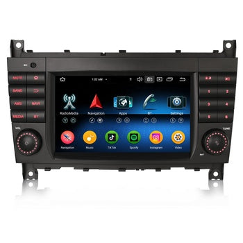 Lecteur DVD de voiture Erisin ES5569C Android 14.0 GPS 4G Wireless CarPlay Auto Stereo pour Mercedes Benz CLC Class W203 G Class W463