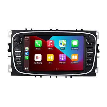 Uckazy 2 Din Android 14 Autoradio pour Ford Focus 2 3 4 Mk2 Kuga Mondeo Fiesta TransitConnect S-C MAX Radio Multimédia Unité Principale