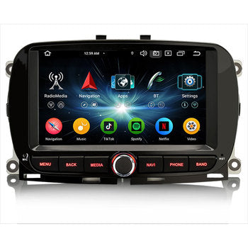 Stock EU Erisin ES6751FN Android 14 pour Fiat 500 500C 500S 500E 500 multimédia hybride DPS WiFi CarPlay AUTO Radio 4G IPS écran