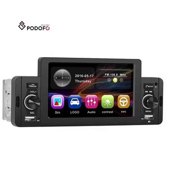 Podofo Autoradio 5 "Single Din avec Carplay & Android Auto Autoradio Autoradio Voiture Lecteur MP5 BT FM USB Charge Rapide Unité Principale