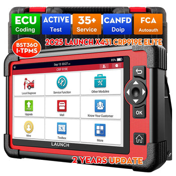 EU Warehouse LAUNCH X431 CRP919E Elite Outil d'analyse bidirectionnelle avec plus de 35 réinitialisations 2 ans de mise à jour gratuite