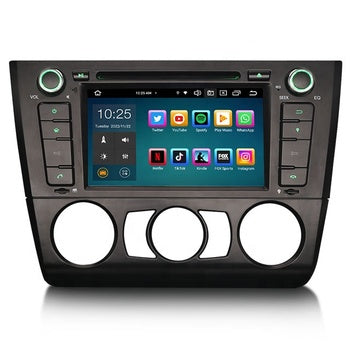 Erisin ES8540B 7 ''IPS Android 13.0 Wireless CarPlay 4G TPMS DAB DSP Car GPS pour BMW 1 Serie E81 Hatchback E82 E88 Autoradio