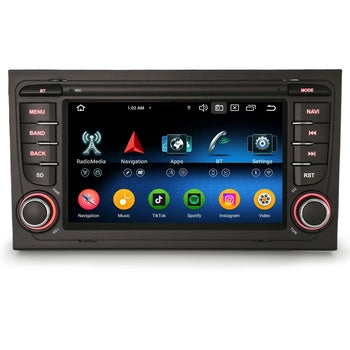 Erisin ES5574A Android 14 IPS écran 4G sans fil CarPlay GPS OBD2 lecteur DVD de voiture pour Audi A4 SEAT Exeo DAB + Auto Radio