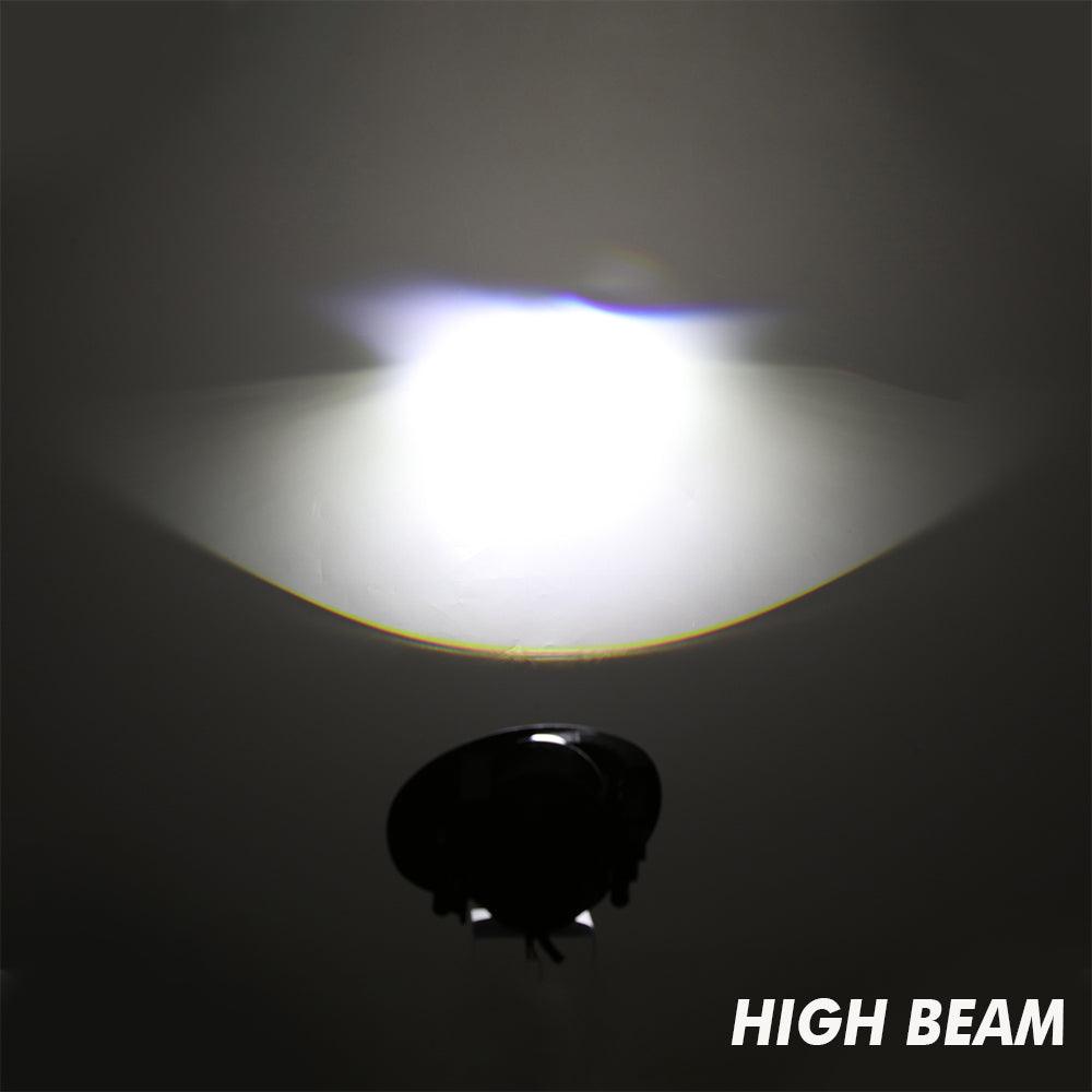 عدسة عرض ثنائية LED 70 واط، مقاس 2 بوصة، ضوء ضبابي عالي الوضوح 6000 كلفن، لسيارة تويوتا/هوندا | قطعتان/مجموعة