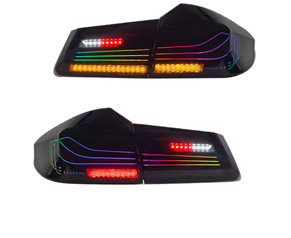 SJC Car Auto Parts BMW 5 Séries G30 G38 F90 M5 2018-2020 Feux Arrière RGB