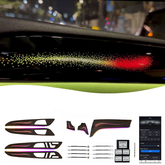 ML GL W166 Factory Sales of High Quality Ambient Light Car Interior Original Wood Grain Magic Color 22 Lights for benz GLE GLS