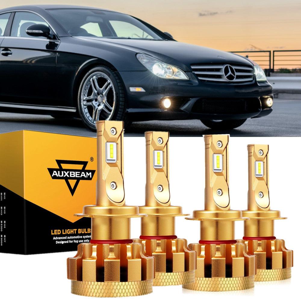 For 2006 Mercedes-Benz CLS55 AMG with Halogen Headlamps F-16 Plus Series Built-in Canbus LED Light Bulbs High Low Beam Bundle - Auxbeam  – éclairage LED auto