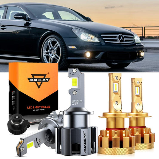 For 2006 Mercedes-Benz CLS55 AMG with HID headlamps LED Light Bulbs High Low Beam Bundle - Auxbeam  – éclairage LED auto