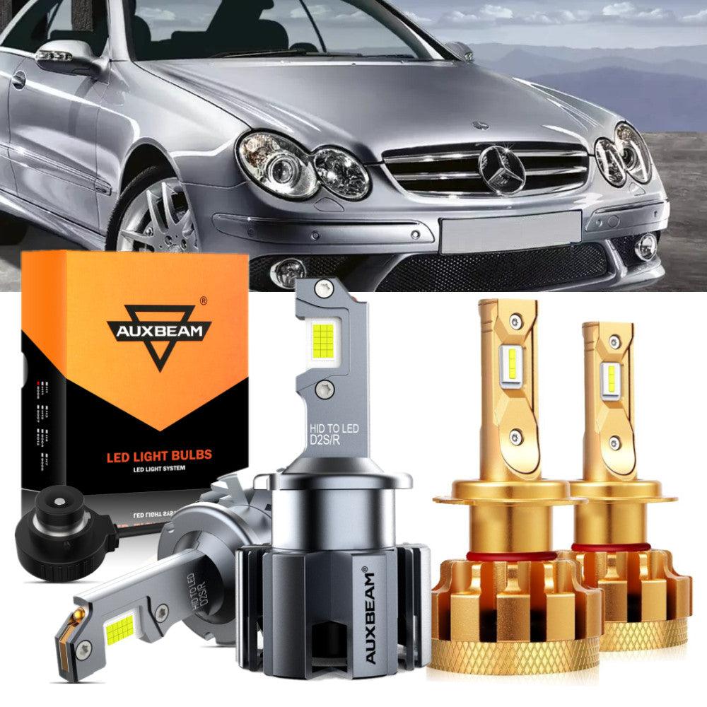 For 2007-2009 Mercedes-Benz CLK550 with HID headlamps LED Light Bulbs High Low Beam Bundle - Auxbeam  – éclairage LED auto