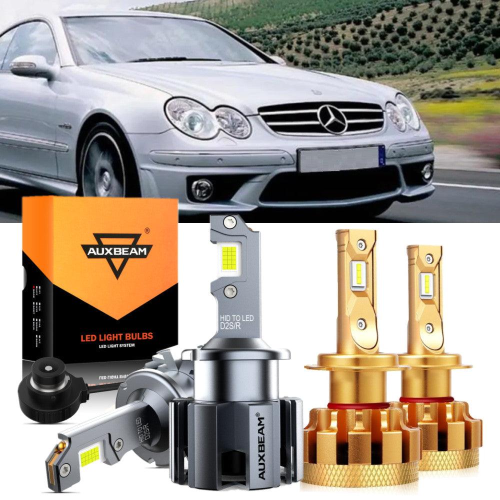 For 2007-2009 Mercedes-Benz CLK63 AMG with HID headlamps LED Light Bulbs High Low Beam Bundle - Auxbeam  – éclairage LED auto