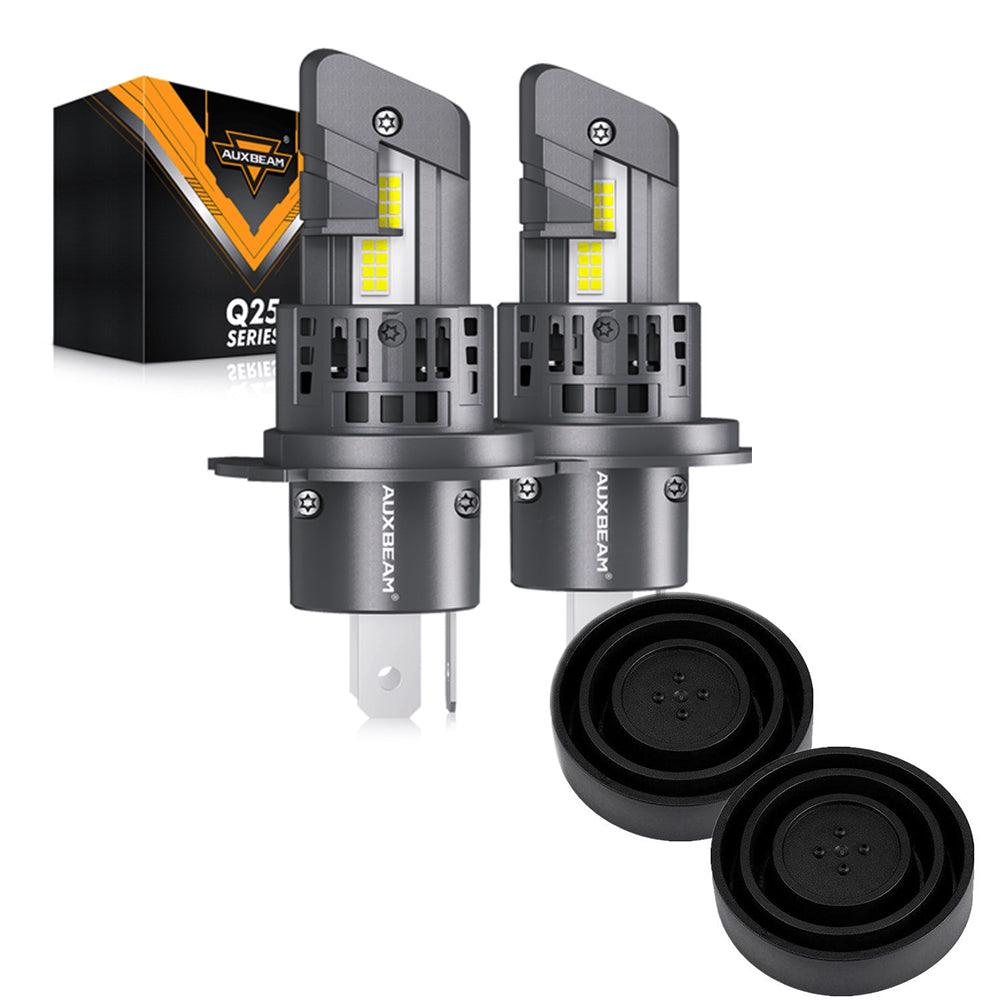 🆕H4/HB2/9003 LED Headlight Bulbs Q25 Series Real 1:1 Size 70W 20000LM 6500K Cool White | 2 Bulbs - Auxbeam  – éclairage LED auto