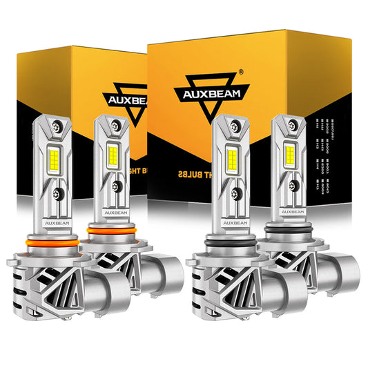 🆕9005+9006 LED Headlight Bulbs 70W 20000LM Q26 Series 1:1 Size Plug-n-Play 6500K Cool White | 4 Bulbs