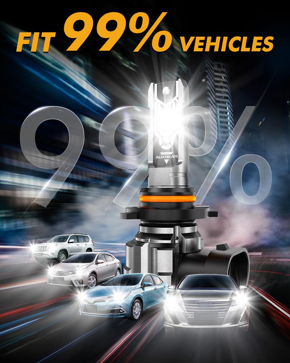 🆕H10 9145 9140 HB3 LED Fog Light/DRL Bulbs 50W 10000LM 6500K Cool White Q5 Series | 2 Bulbs