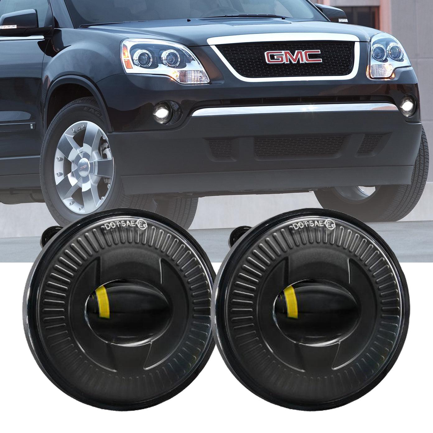 (قطعتان/مجموعة) مصابيح ضباب LED دائرية سوداء 24 وات 5202 GMC Acadia