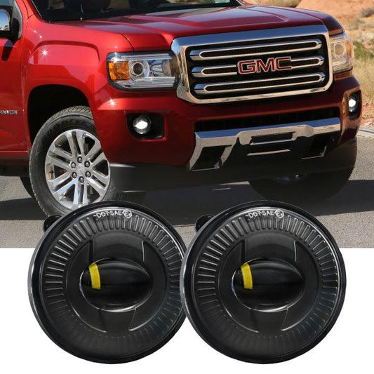 (2pcs/set) 24W Round LED Black Fog Light 5202 GMC Canyon 2015 2018