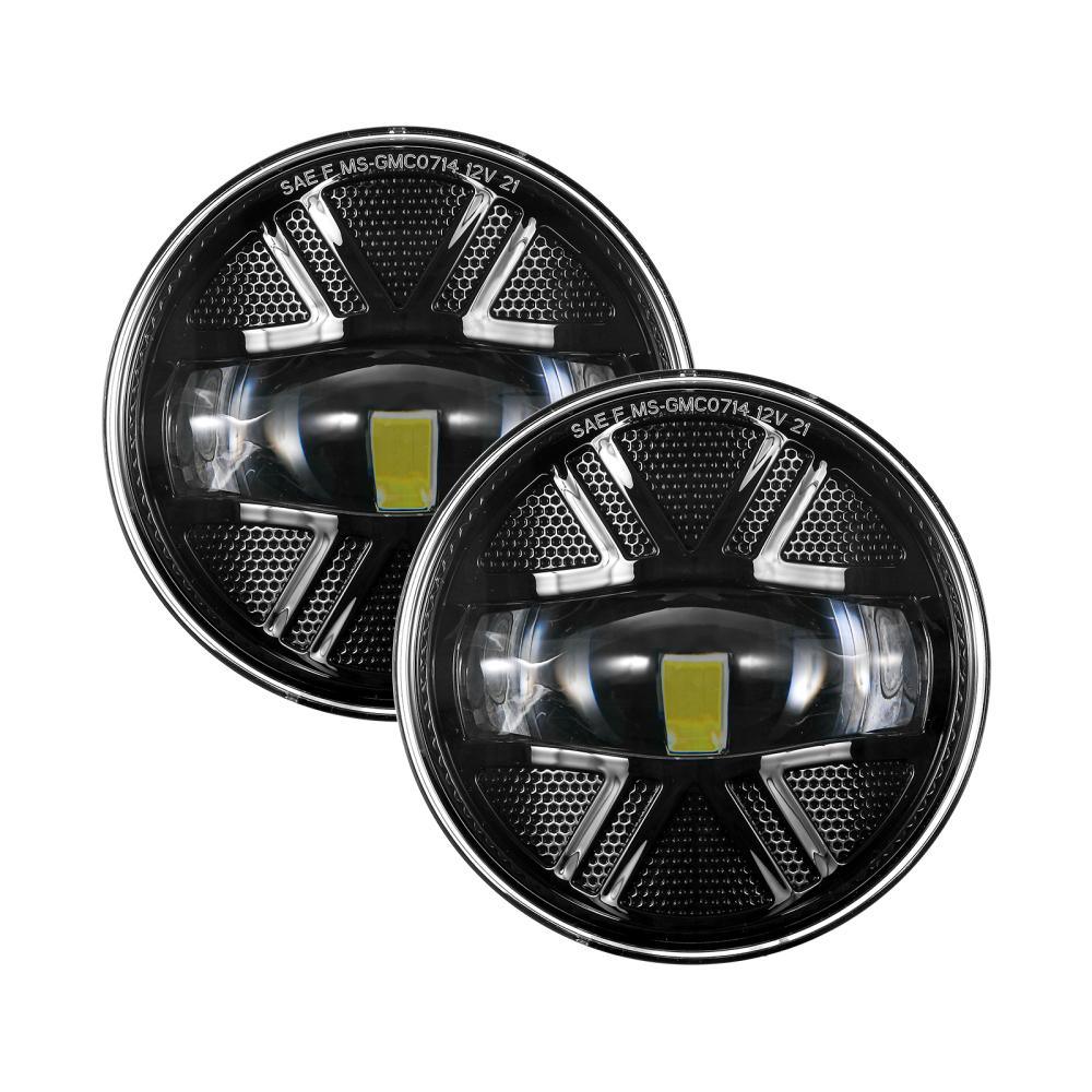 (2pcs/set) 48W LED Fog Lights DOT Approved For 2007-2013 GMC Sierra 1500 / 2007-2014 Sierra 2500HD 3500HD (Black)