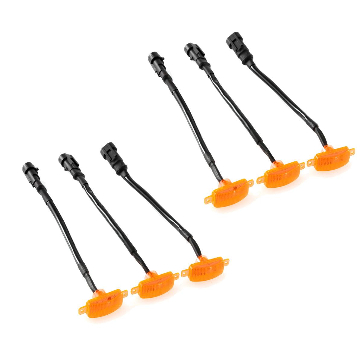 (3pcs/set)  LED Front Grille Lights Raptor Style Amber Light Fit for Ford F150 F250 F350 (Amber shell/ Smoked shell） - Auxbeam  – éclairage LED auto