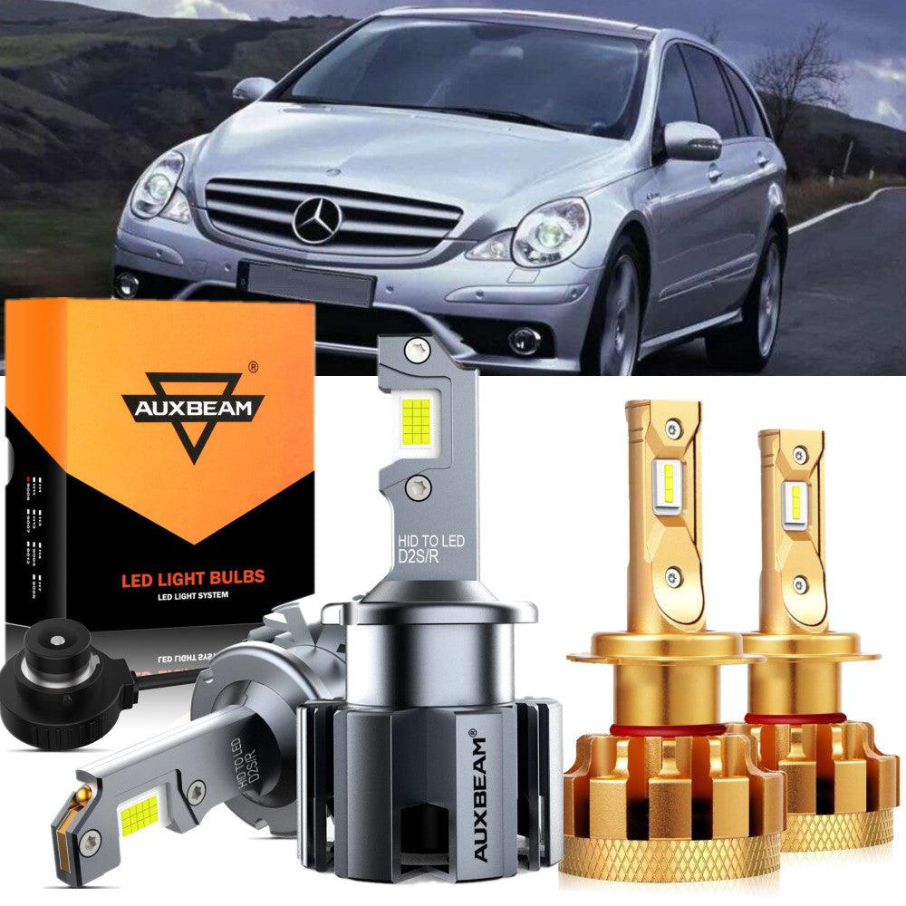 For 2007 Mercedes-Benz R63 AMG with HID headlamps LED Light Bulbs High Low Beam Bundle - Auxbeam  – éclairage LED auto