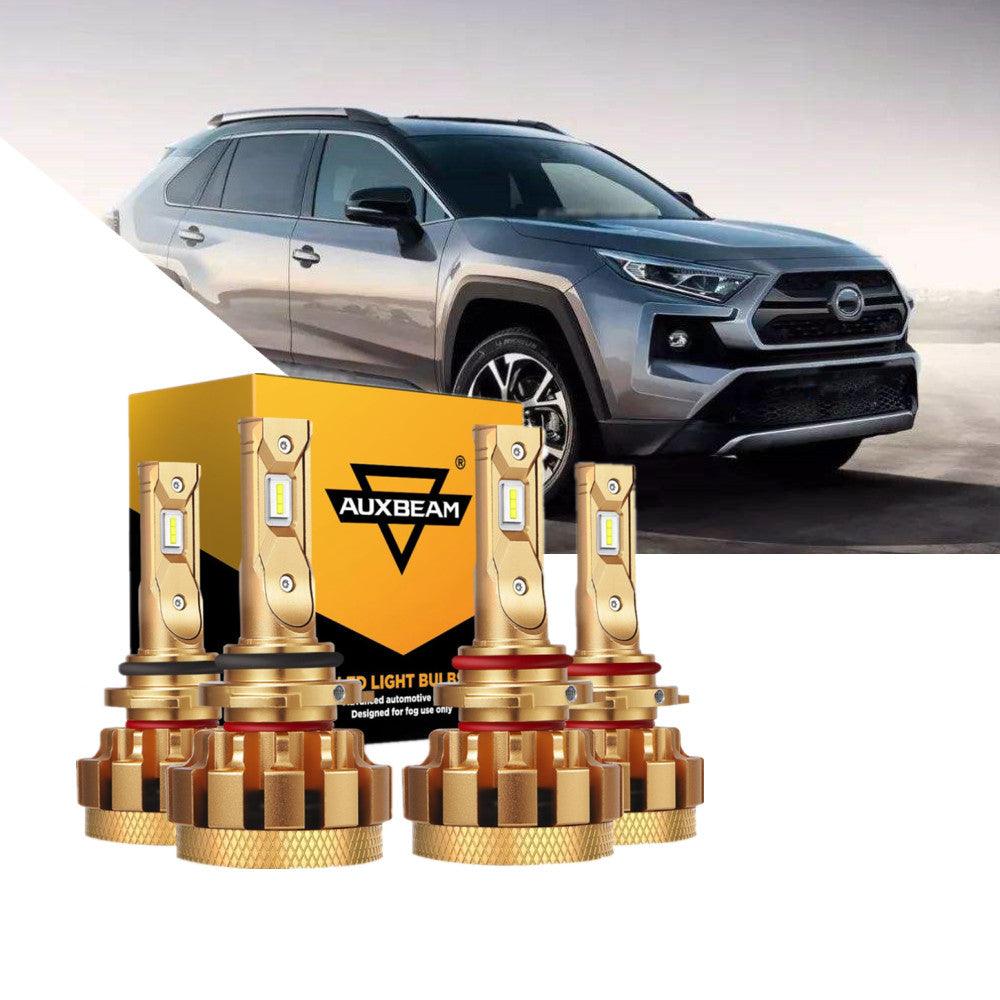 For 2006-2015 Toyota RAV4 F-16 Plus Series Built-in Canbus Automotive Grade 14000LM LED Light Bulbs High Low Beam Bundle - Auxbeam  – éclairage LED auto