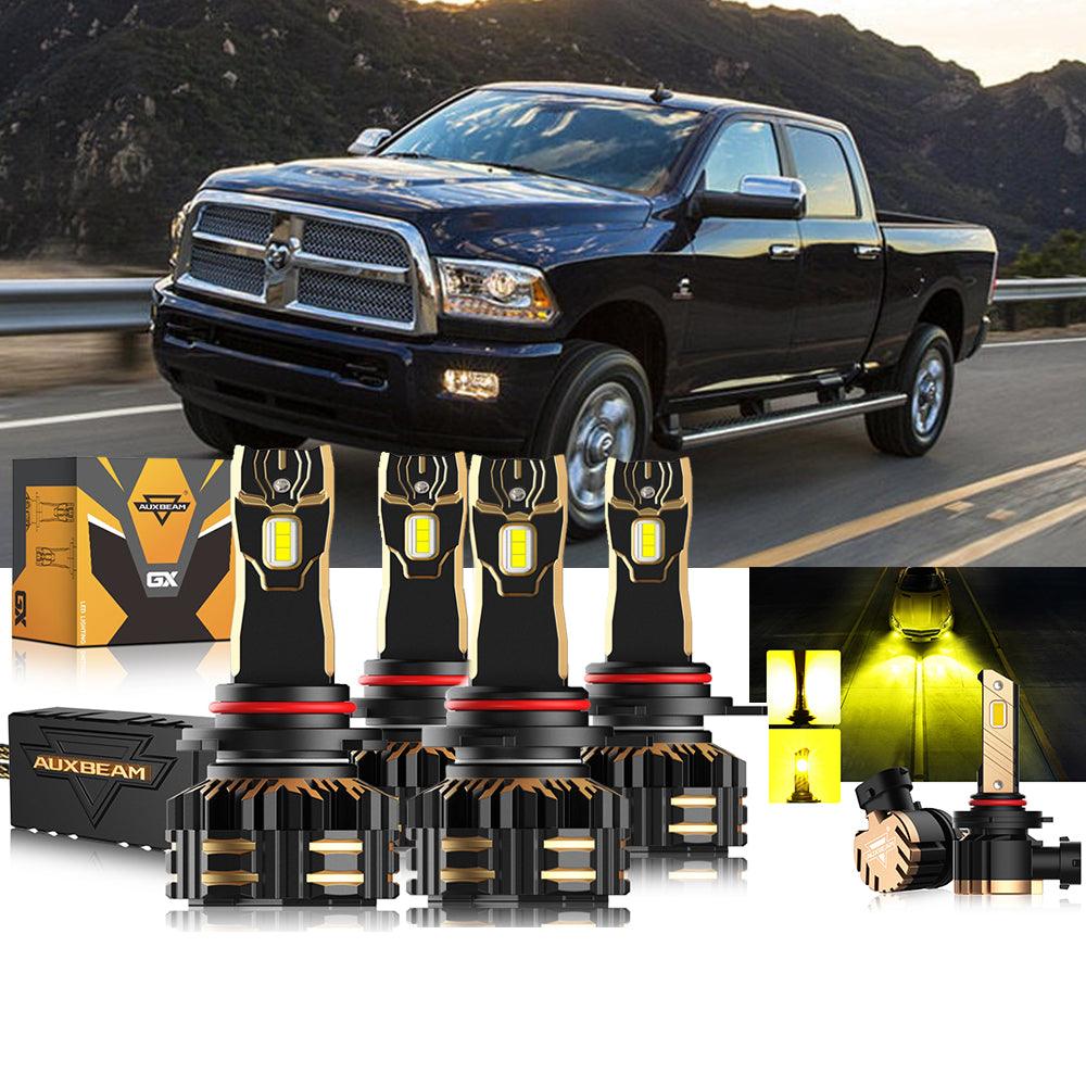 For 2013-2015 Ram 2500 (with projector-type headlights) 9005 9012 LED Headlight Bulbs Bundle - Auxbeam  – éclairage LED auto
