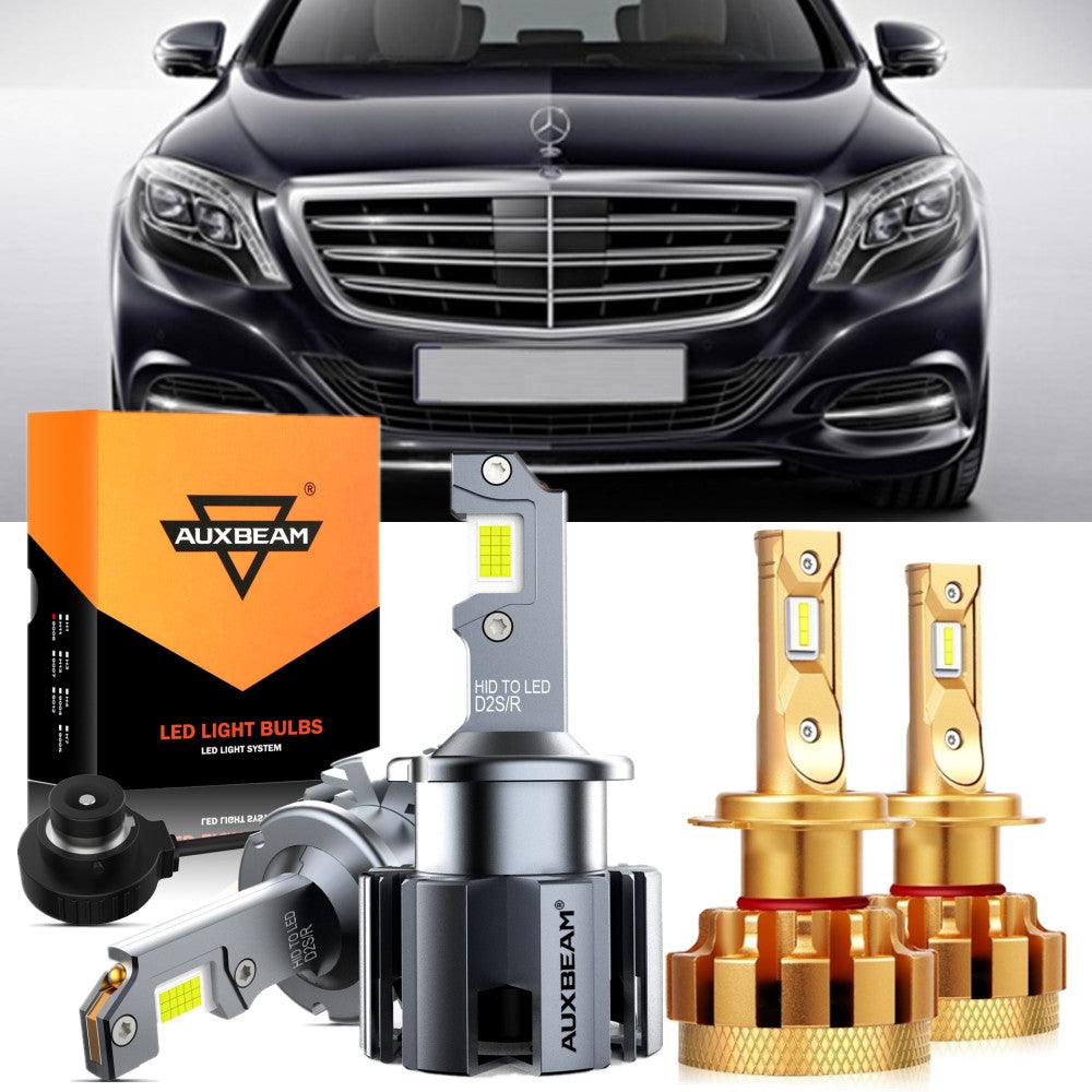 For 2001-2006 Mercedes-Benz S600 with HID headlamps LED Light Bulbs High Low Beam Bundle - Auxbeam  – éclairage LED auto