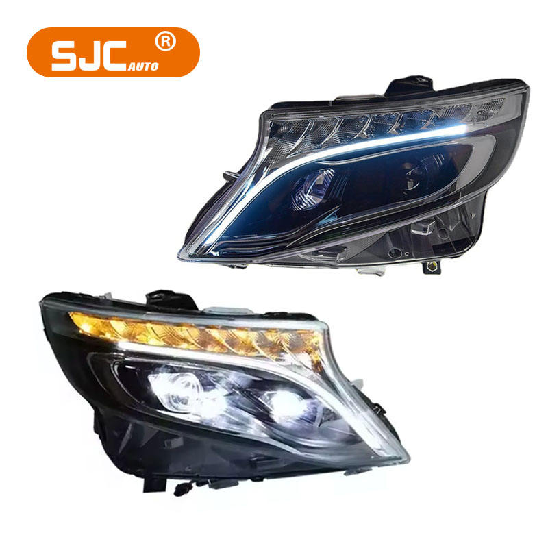SJC Auto Car Accessories LED Phares Mercedes Benz V Class Vito W447 V260 V250 2016-2022