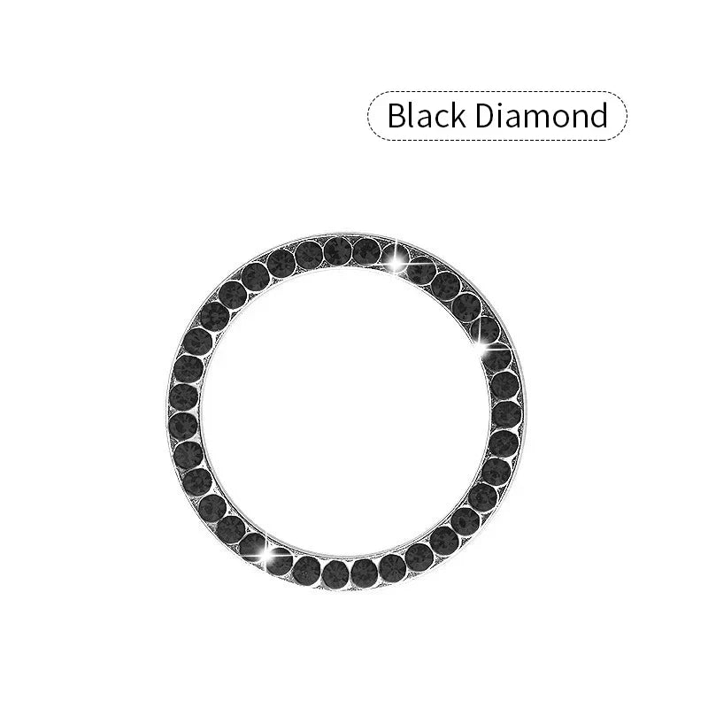 Crystal Engine Ignition Onekey Start Stop Push Button Switch Protective Cover Bling Girls Auto Accessories Car Interior Decor