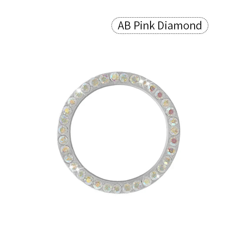 Crystal Engine Ignition Onekey Start Stop Push Button Switch Protective Cover Bling Girls Auto Accessories Car Interior Decor