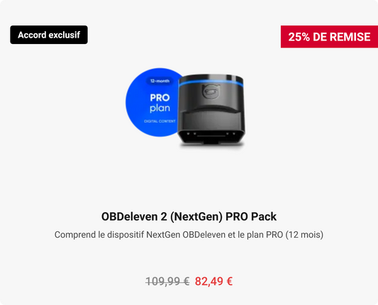 OBDeleven 2 (NextGen) PRO Pack – outil de diagnostic OBD2