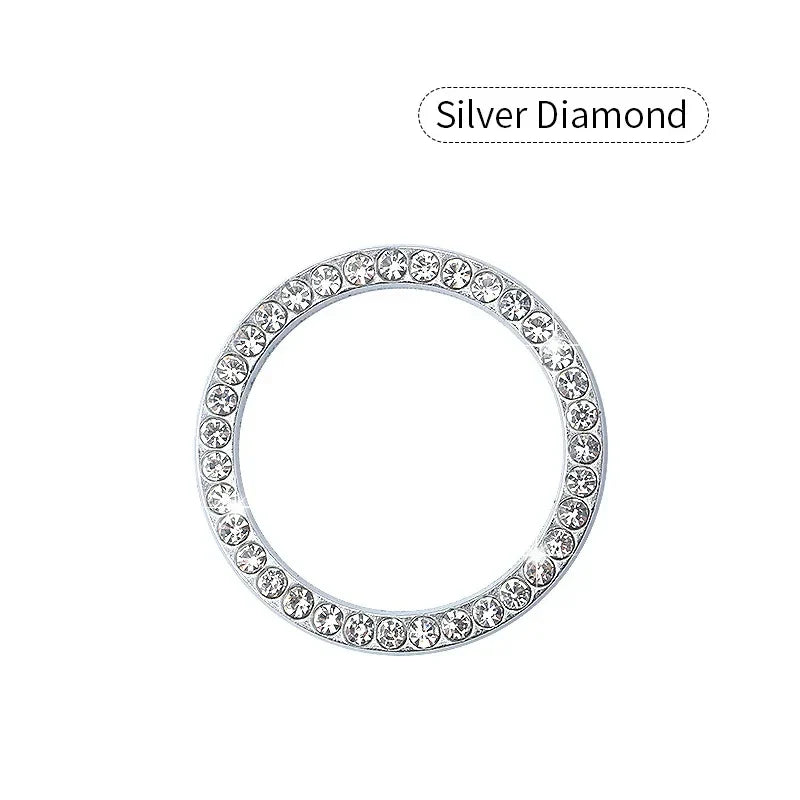 Crystal Engine Ignition Onekey Start Stop Push Button Switch Protective Cover Bling Girls Auto Accessories Car Interior Decor