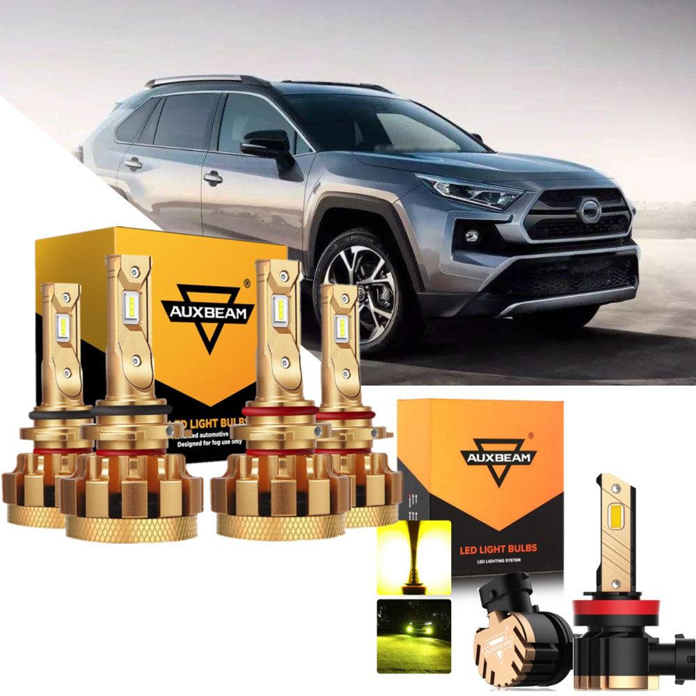 For 2006-2015 Toyota RAV4 F-16 Plus Series Built-in Canbus Automotive Grade 14000LM LED Light Bulbs High Low Beam Bundle - Auxbeam  – éclairage LED auto