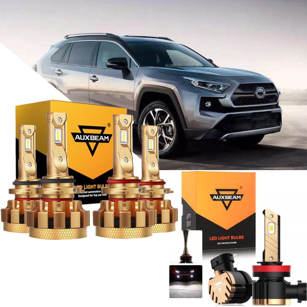 For 2006-2015 Toyota RAV4 F-16 Plus Series Built-in Canbus Automotive Grade 14000LM LED Light Bulbs High Low Beam Bundle - Auxbeam  – éclairage LED auto