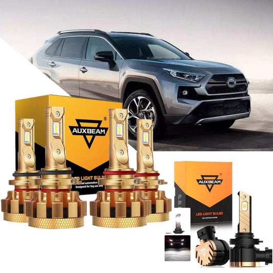 For 2000 Toyota RAV4 F-16 Plus Series Built-in Canbus Automotive Grade 14000LM LED Light Bulbs High Low Beam Bundle - Auxbeam  – éclairage LED auto