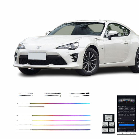 Toyota 13 19 86 Version LED 12 Lampes Haute Qualite Vente Usine Modification Eclairage Ambiant Interieur Voiture