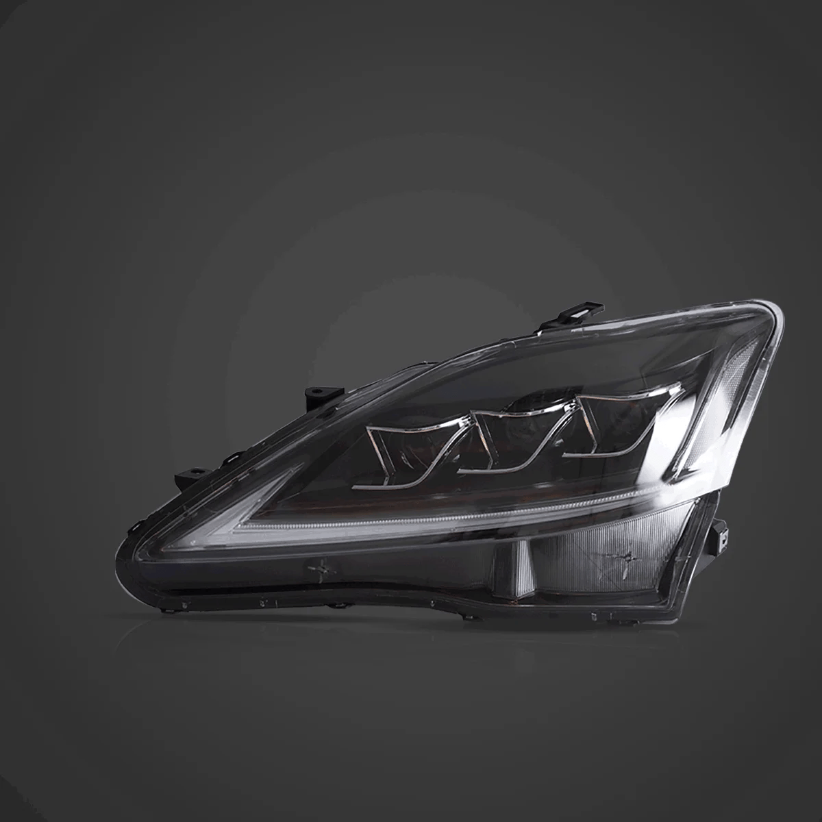 LED Headlight Assembly Matrix Projector Black For 2006-2012 Lexus IS250/IS250C/IS350/IS220d &amp; 2008-2014 ISF(XE20)