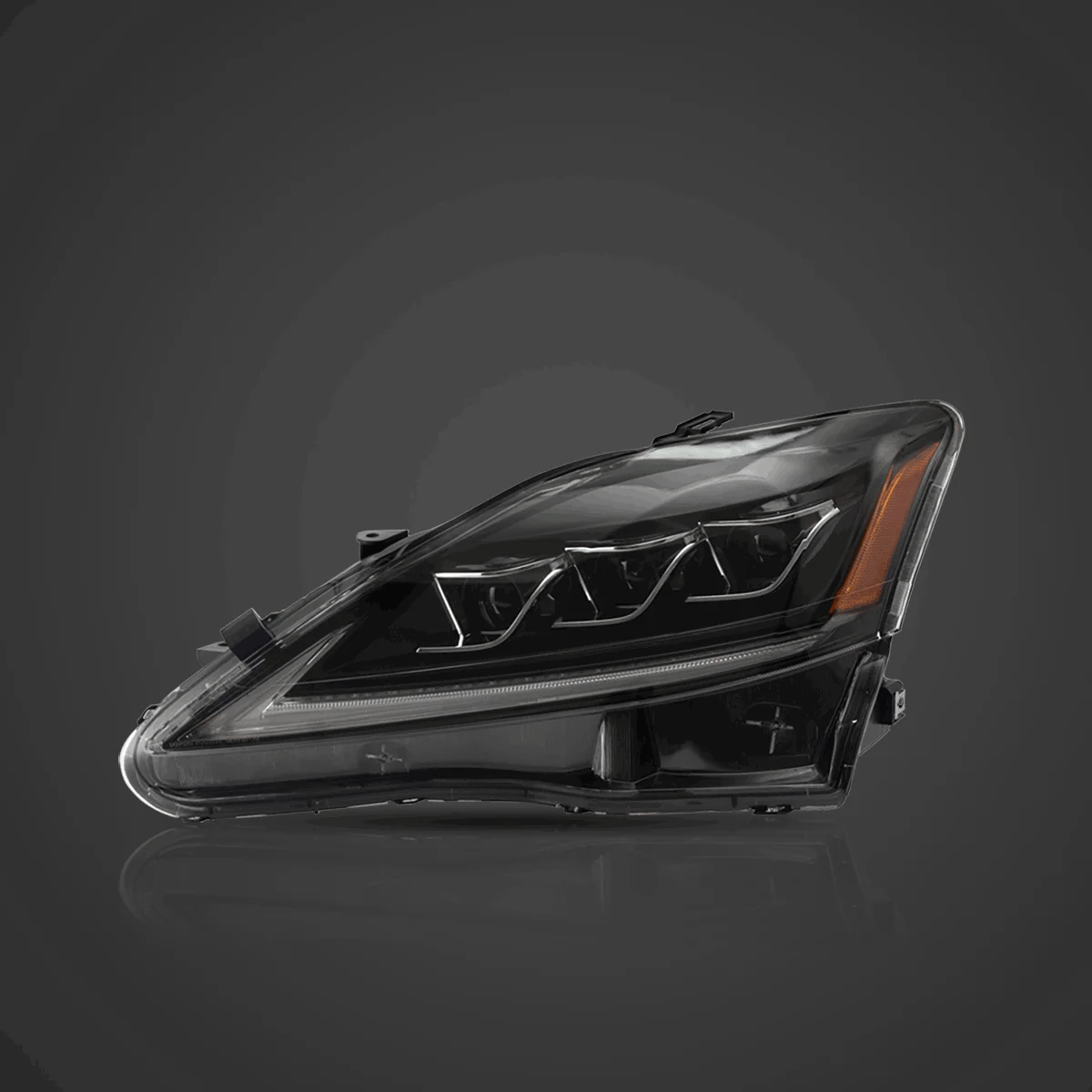 LED Headlight Assembly Matrix Projector Black For 2006-2012 Lexus IS250/IS250C/IS350/IS220d &amp; 2008-2014 ISF(XE20)