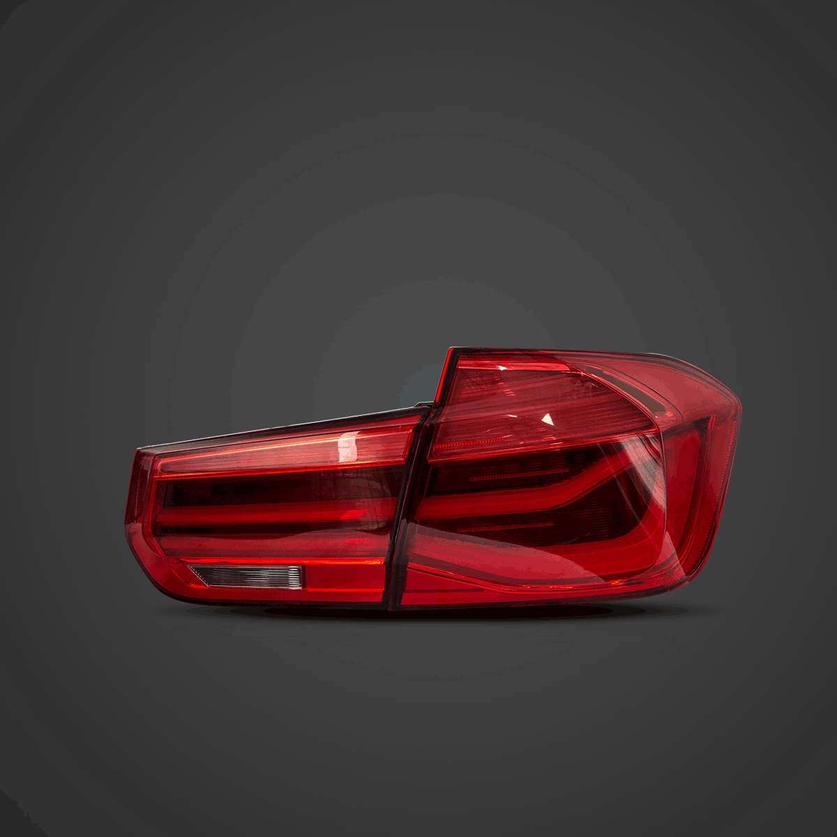 مجموعة مصابيح خلفية LED مع إشارة انعطاف متسلسلة باللون الكهرماني لسيارة BMW الفئة الثالثة الجيل السادس (F30 F35 F80) موديلات 2012-2019