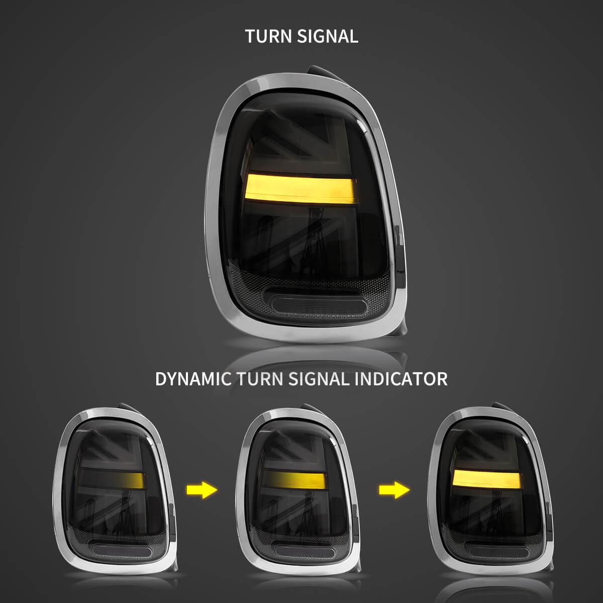 مجموعة مصابيح خلفية LED لسيارة BMW Mini F-Series موديلات 2014-2019 (F55/F56/F57)