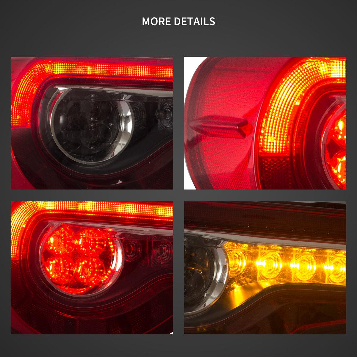 LED Tail Lights Assembly With Sequential Turn Signal For 2012-2021 FR-S/BRZ/GT86 1th Gen (ZN6/ZC6)