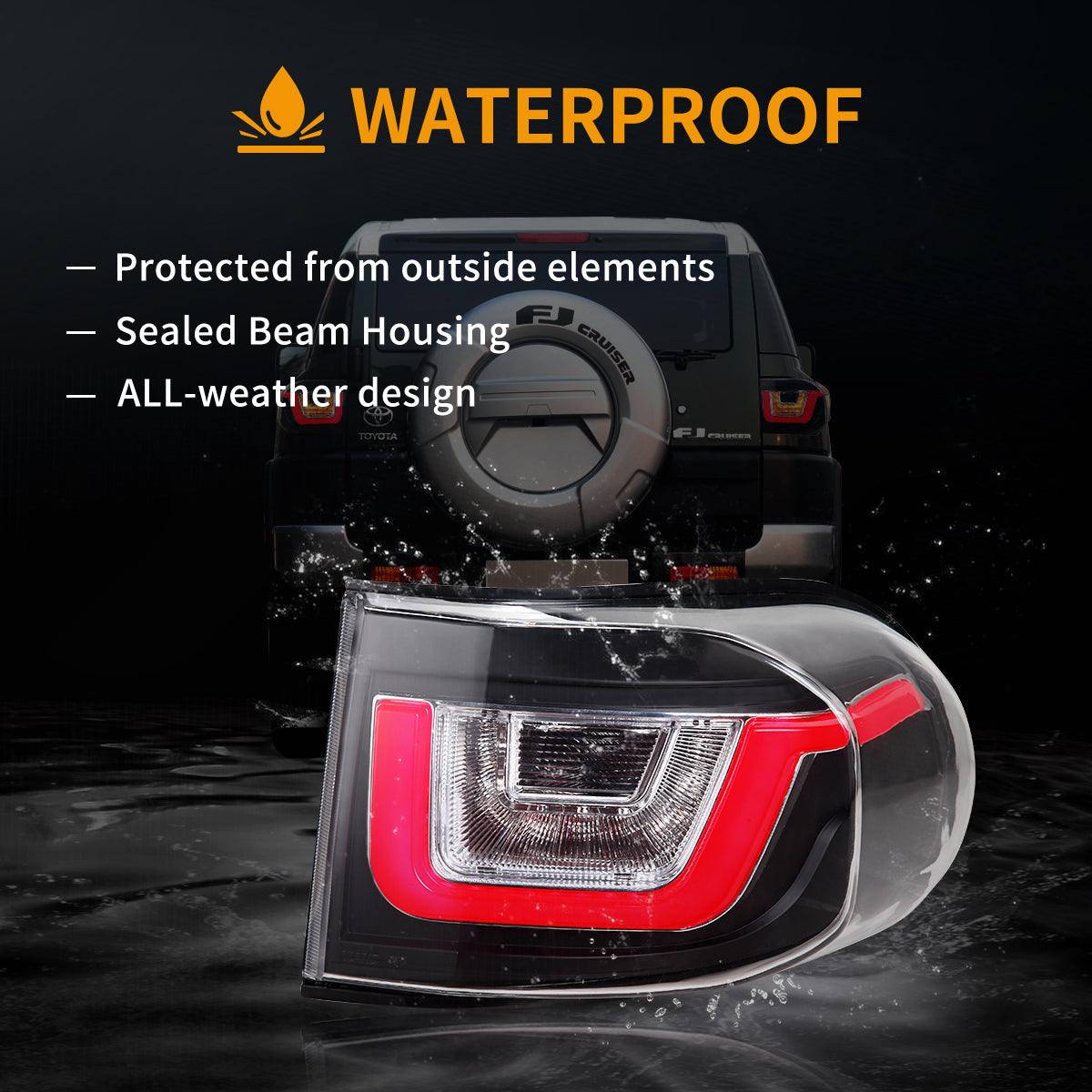 LED II Tail Lights Assembly For 2007-2014 Toyota FJ Cruiser (XJ10)