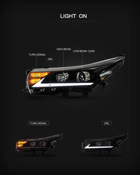 LED Headlight Assembly Matrix Projector Version For 2014-2016 Toyota Corolla