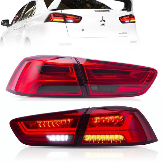 LED Tail Light Assembly With Sequential Turn Signal For 2008-2017 Mitsubishi Lancer & EVO X