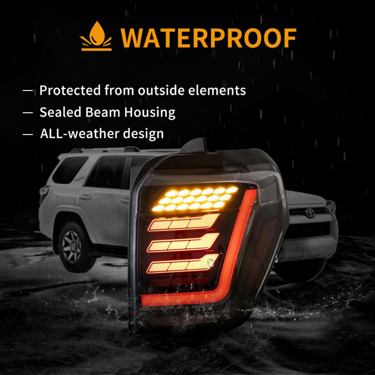 LED Tail Lights Assembly With Dynamic Welcome Lighting For 2010-2023 Toyota 4Runner 5th Gen (N280)