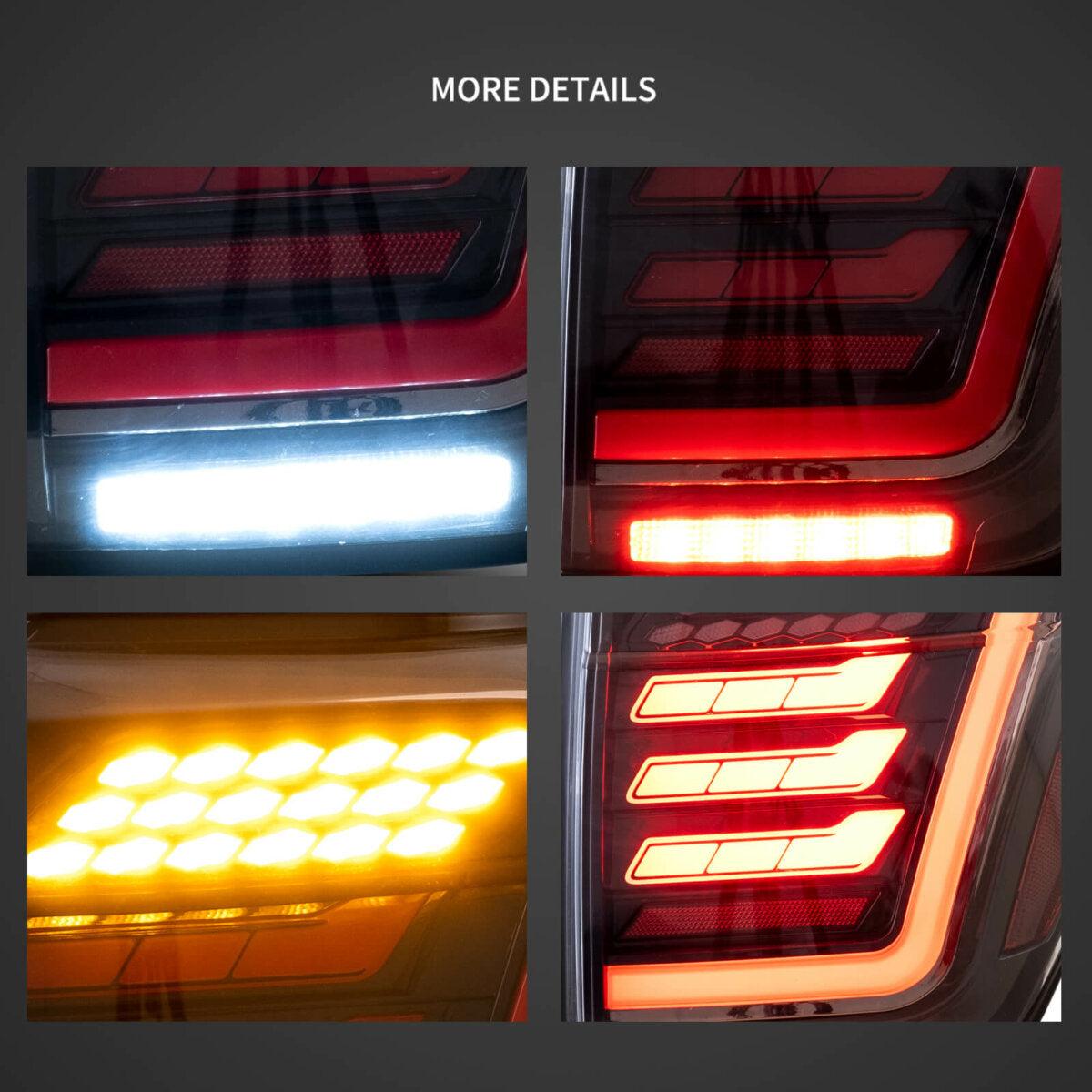 LED Tail Lights Assembly With Dynamic Welcome Lighting For 2010-2023 Toyota 4Runner 5th Gen (N280)