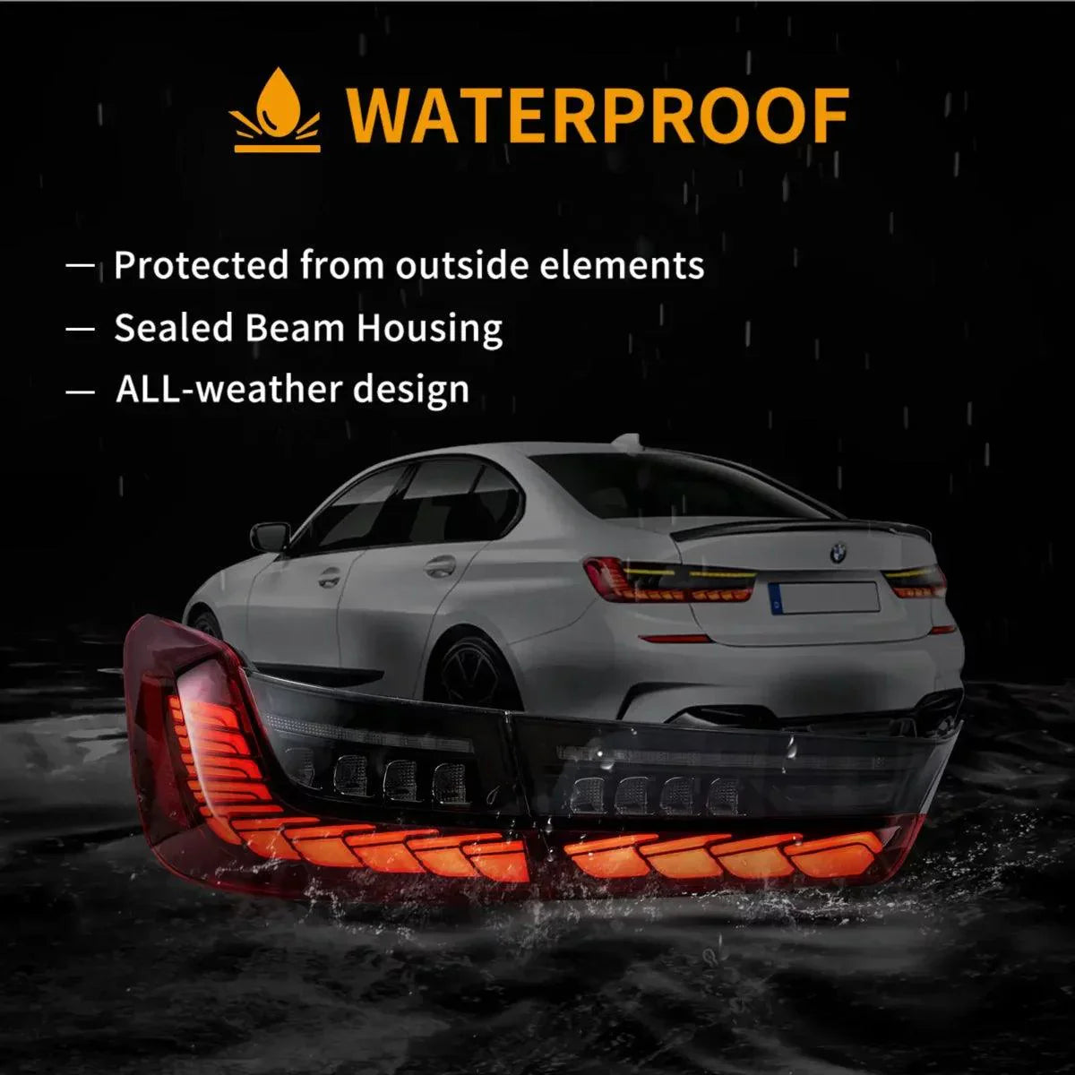 LED Tail Lights Assembly Sequential Turn Signal With Dynamic Welcome Light For 2018-2022 BMW 3 Series 7th Gen G20/G28/G80